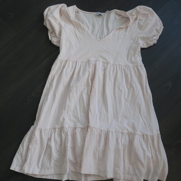 Pale Pink Babydoll Dress - Picture 1 of 4